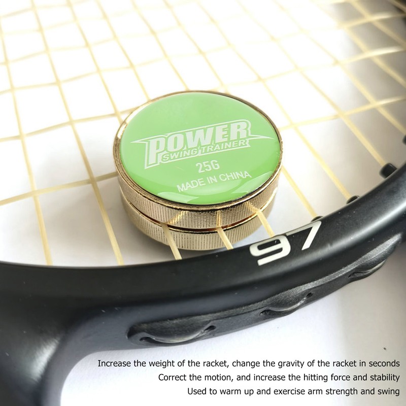 POWERTI Tennis Racket Swing Weight Practice Training Aid Tennis Racquet