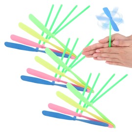 50 Pieces Dragonfly Toy, Plastic, Fly Toy, Plastic Dragonfly Toy, Helicopter Rotation Propeller for Children, Outdoor, Patio, Garden, Toy Gift
