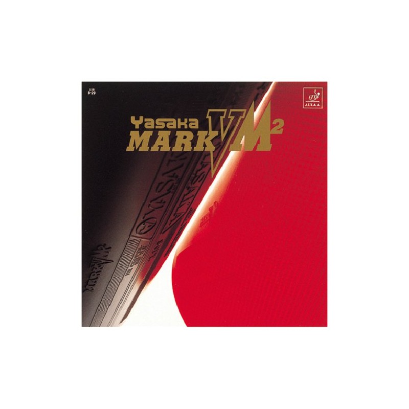 Yasaka Mark V M2 Table Tennis Rubber (Max, Red)