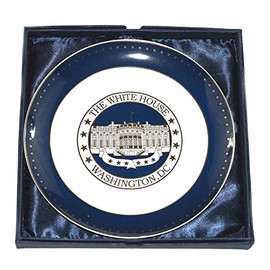 Stunning High-Class White House Plate with Display Stand