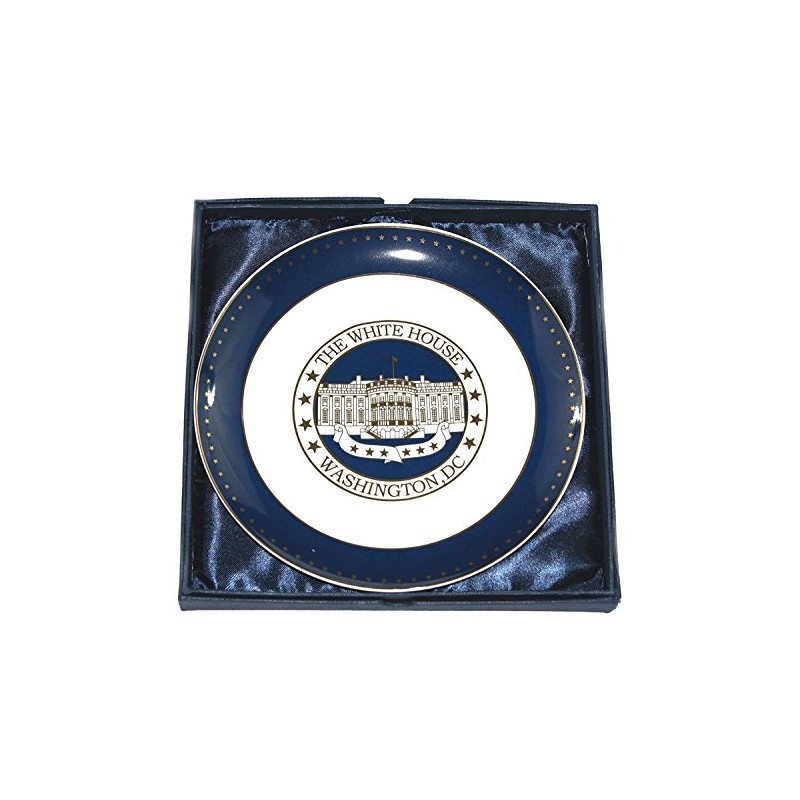 Stunning High-Class White House Plate with Display Stand