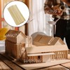 HAIKING Bamboo Dowel Rods, 100 PCS Round Unfinished Wooden Craft