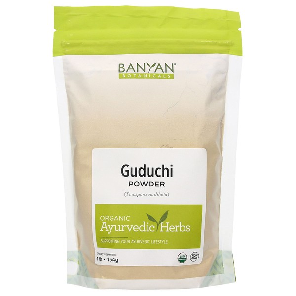 Banyan Botanicals Guduchi Stem Powder - USDA Organic, 1 Pound - Rejuvenating Herb for Digestion, Complexion, and Vitality*