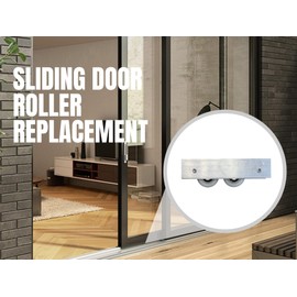 Sliding Glass Door Tandem Roller with Precision Nylon Wheels | Roller Replacement for Patio Glass Door Repair | Fix and Repair Sliding Door Roller Wheels