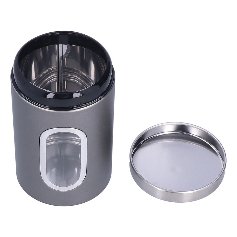 3Pcs Storage Jar Stainless Steel Food Tea Nut Container with