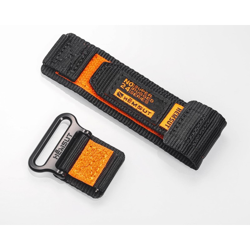 Torbollo Nylon Velcro Watch Band, 0.8 inch (20 mm), 0.9