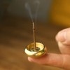 Brass Drum Mini Incense Holder for Buddhist Altars Cute Incense