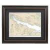Framed Nautical Map 11554 : Pamlico River- Standard Size. Handmade