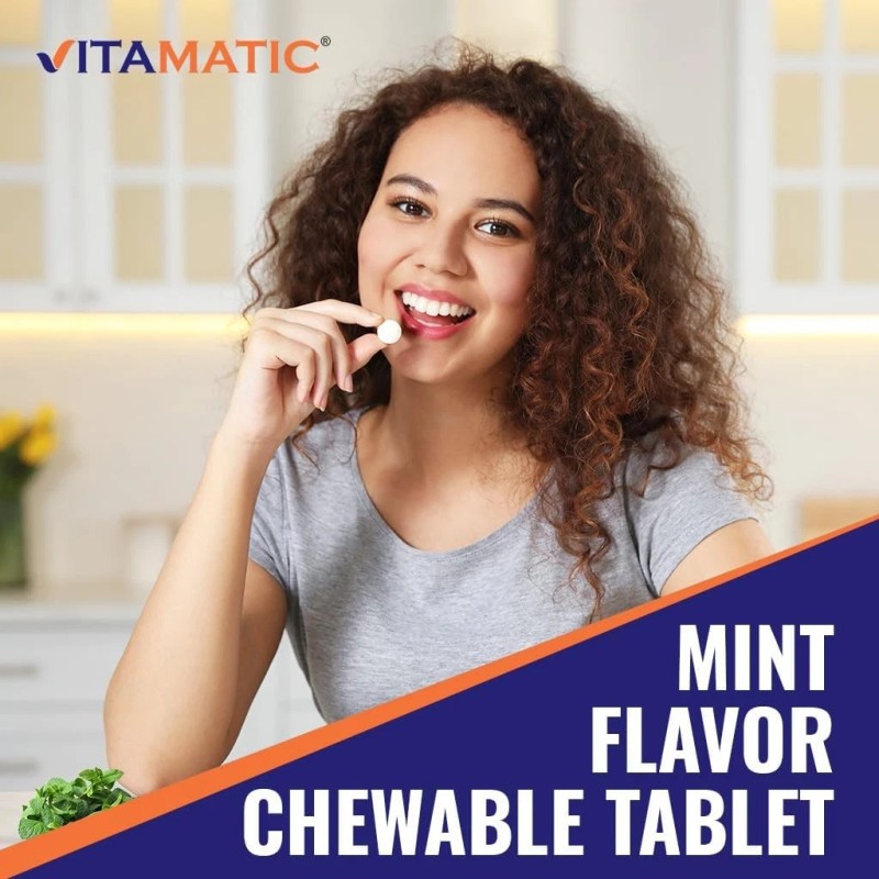 Vitamatic Salivarius Complex 10 Billion Chewable Mint Flavored Tablet -