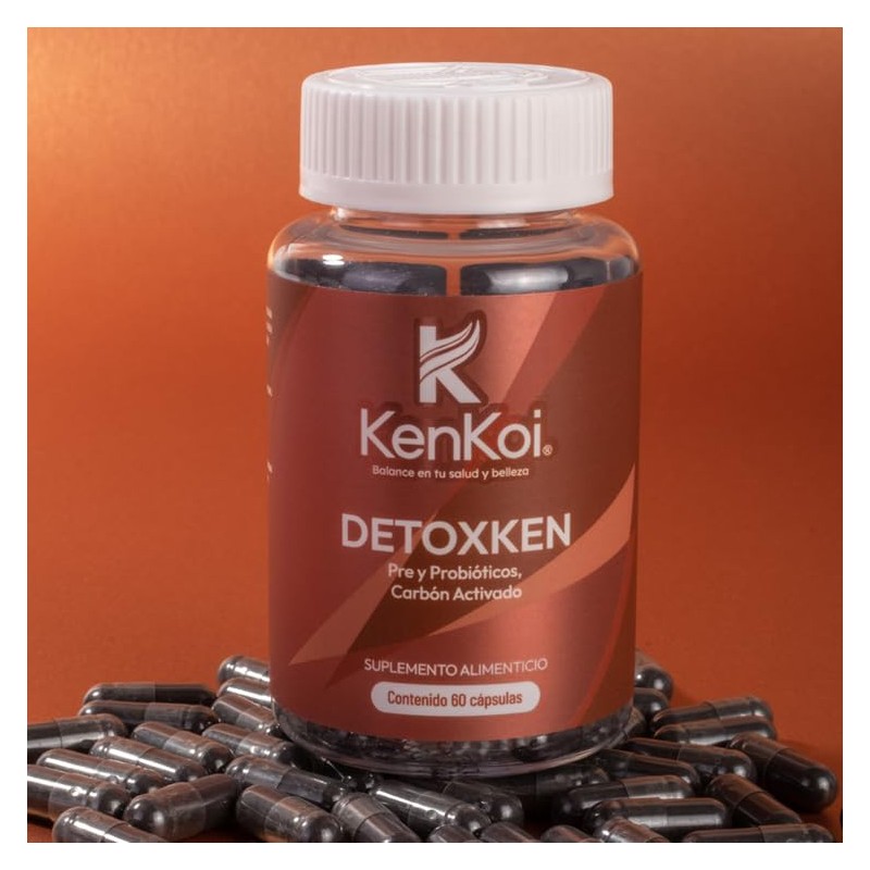 Prebióticos Probióticos Carbón Activado Detoxken 60 cápsulas K KENKOI