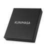 KUNIMASA Men's Bifold Wallet, Genuine Leather, Italian Leather, Includes Coin
