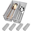 Smgmg Silverware Drawer Organizer, Cutlery Drawer Organizer, 6 Pack Utensil