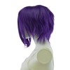 EpicCosplay® Aphrodite Royal Purple Long Bang Layered Short Wig