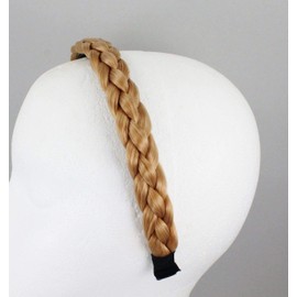 Dk Blonde Strawberry Reddish Braid Faux Hair Headband Braided Plaits 3/4" Wide Girls Headbands For Women