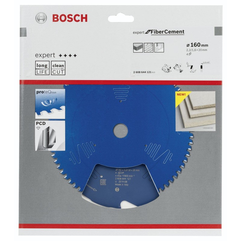 Bosch 2608644121 4T Expert Circular Saw Blade for Wood, Blue,