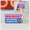 4pcs Goose New Driver Magnet, Waterproof Decal Cute Goose Patch