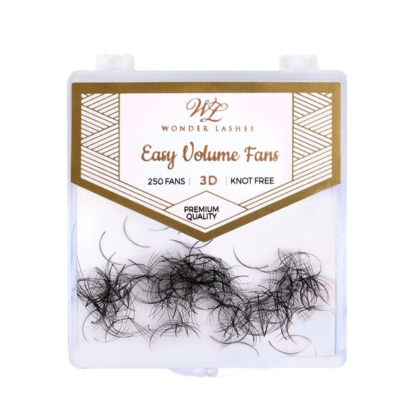 WL Wonder Lashes Fertige Wimpernfächer 3D für Professionell 0,07 250