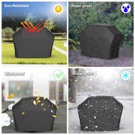 BBQ Covers Waterproof Heavy Duty Large Covers Windproof 4 Burner Bbq Cover for Weber, Brinkmann