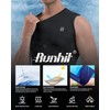 Runhit 2 Pack Mens Compression Shirt Sleeveless Workout Tank Top
