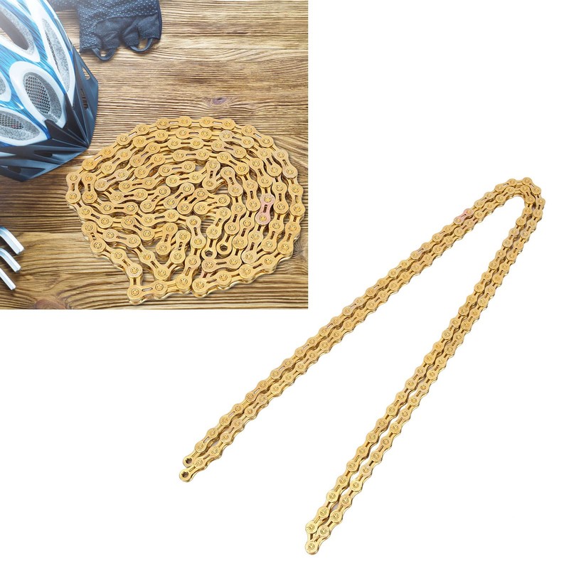 Yctze Ultralight 116 Links 9 Speed Gold Mountain Bike Chain