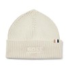 BOSS Magico Ribbed Mixed Material Beanie, Milky Way, One Size