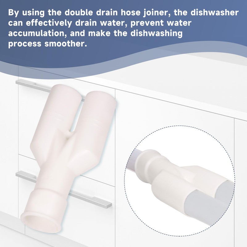 Dishwasher Drain Hose Joiner for Fisher & Paykel Dual Drawer