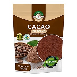 SABIA MADRE TIERRA- Cacao polvo orgánico 500g, sín azúcar, sin leche