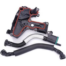 Dixhills PCV Valve Oil Separator Crankcase Ventilation Compatible with A3 A4 A5 A6 C7 Q3 Q5 TT Alhambra Altea Superb II Replacement for 06H103495 06H103495A