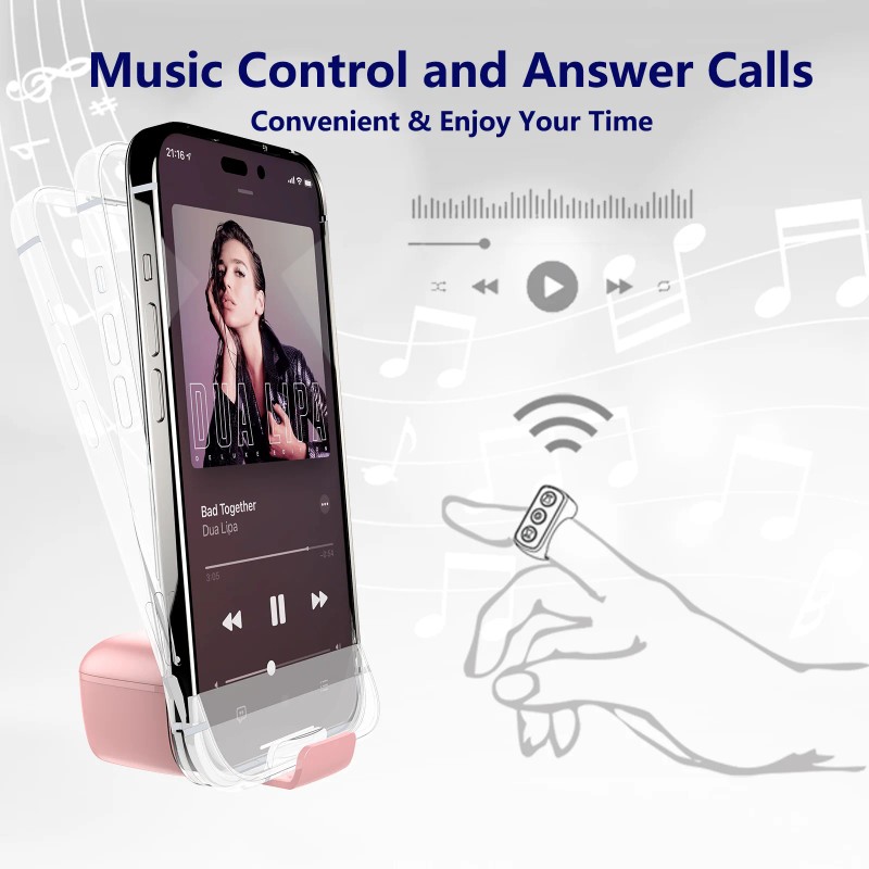 Wireless Finger Ring Remote for TikTok Scrolling Kindle Page Turning