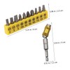 KONTONTY Magnetic Pivot Bit Holder Driver Flexible Screwdriver Extension 10pc