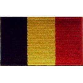 Unbranded Belgium Flag Embroidered Patches 2.5"x1.5"  iron-on