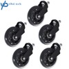 Oasis Set of 5 3 inch Office Chair Caster Rubber