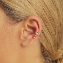 Cat Earrings Stud Cute Cat Lover Gifts for Women Silver Frog Cuff Earrings Unique Gifts Fun Animal Earrings Cat Themed Gifts Jewelry for Women