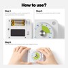 60-Minute Visual Timer, Magnetic Countdown Time Timers, Black