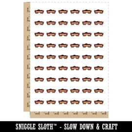 Classic Vintage Locomotive Train Tender Coal Fuel Car Temporary Tattoo Water Resistant Fake Body Art Set Collection - 54 1" Tattoos (1 Sheet)