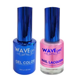 WAVEGEL Soak-Off Gel & Nail Lacquer Matching Duo Set - Royal Collection - #023 The Queen's Piper I 0.5 Oz