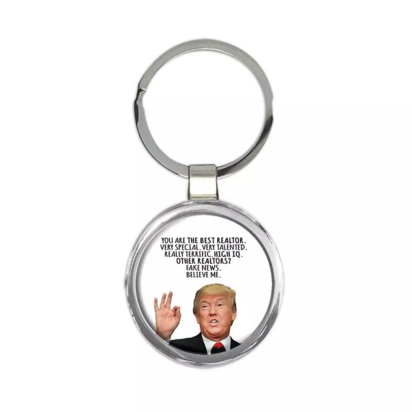Gift Keychain : REALTOR Funny Trump Best Birthday Christmas Humor