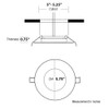 5 Pack Leisure LED RV Boat Recessed Ceiling Light 720