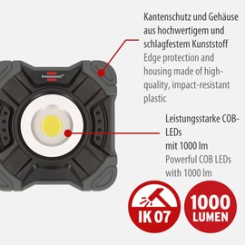 Brennenstuhl Battery LED Work Spotlight SH 1000 MAC 10 W