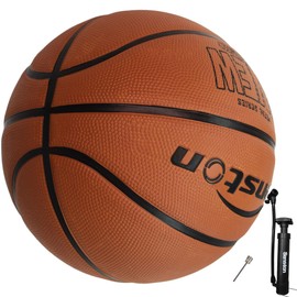 Senston Basketball #7, Indoor/Outdoor Basketball, Adult/Youth Basketball Competition Training with Pump