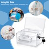 Clear Acrylic Donation Box, Ballot Box and Opinion Box with