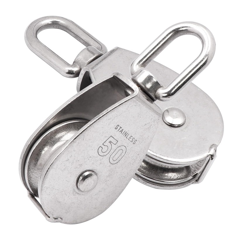 AOKOLL M50 Single Pulley Snatch Block Lifting Crane Heavy Duty
