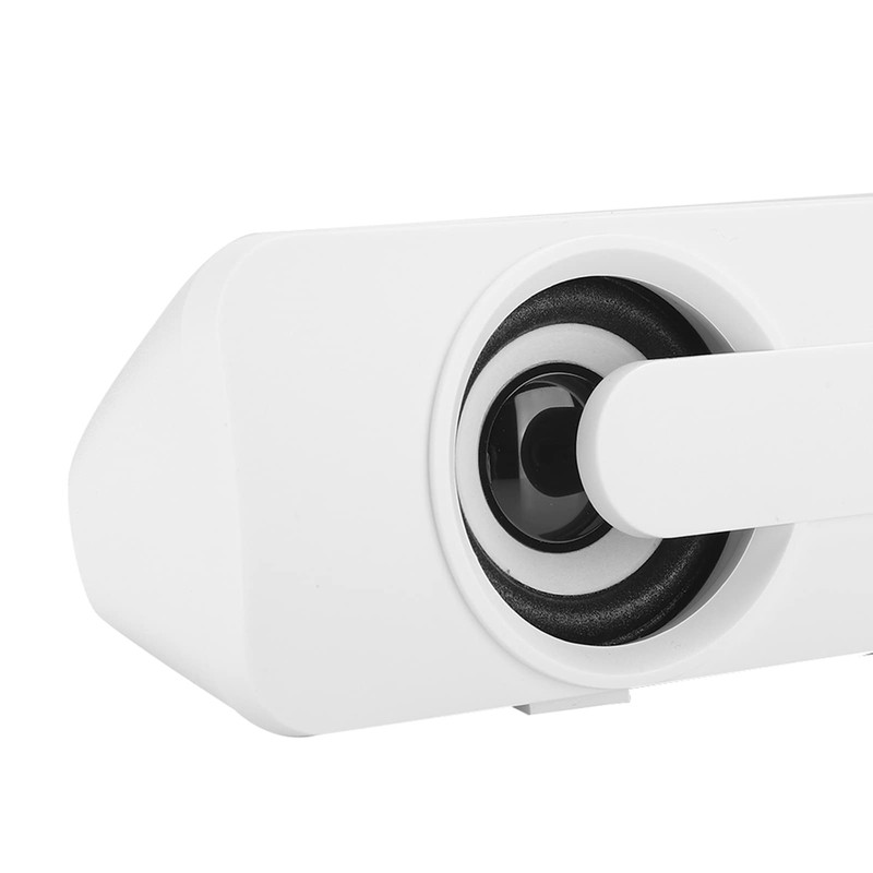 ASHATA Bass Speaker, Subwoofer Soundbar, for Computer Laptop (White)