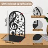 Hobbspring 2 Stück Buchstützen Aus Metall Schwarz Robuste Buchregalhalter Musiknoten