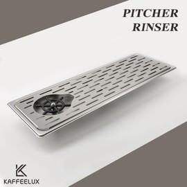 Pitcher Washer, Espresso Washer, Drainage and Drip Tray Stainless Steel Bar Glass Washer is The Sink, and The Cup Spray Washer is The Home Kitchen Hotel Cafe Restaurant (KF25-Silver)