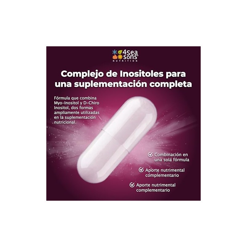 Myo Inositol Chiro 750 120 Cápsulas Veganas Conservadores Gluten Azúcar