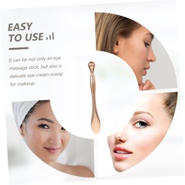 TOVINANNA 3 Pcs Zinc Alloy Eye for Skin Care Rod Face Beauty Tool Reduces Eye Puffiness Dark Circles