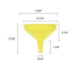 Thunder Group 4-1/8-Inch Plastic Funnel, 8-Ounce