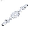 Zerone 10pcs Zinc Alloy Cabinet Handle Back Plate Retro Style