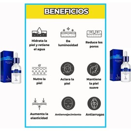 2 Serum Ácido Hialurónico Suero Facial Hydra B5 Anti Arrugas Hidratante Rejuvenecedor Anti Manchas Skin Care Liquido Suavizante, Pack de 2 unidades de 15 Ml c/u (30ml)